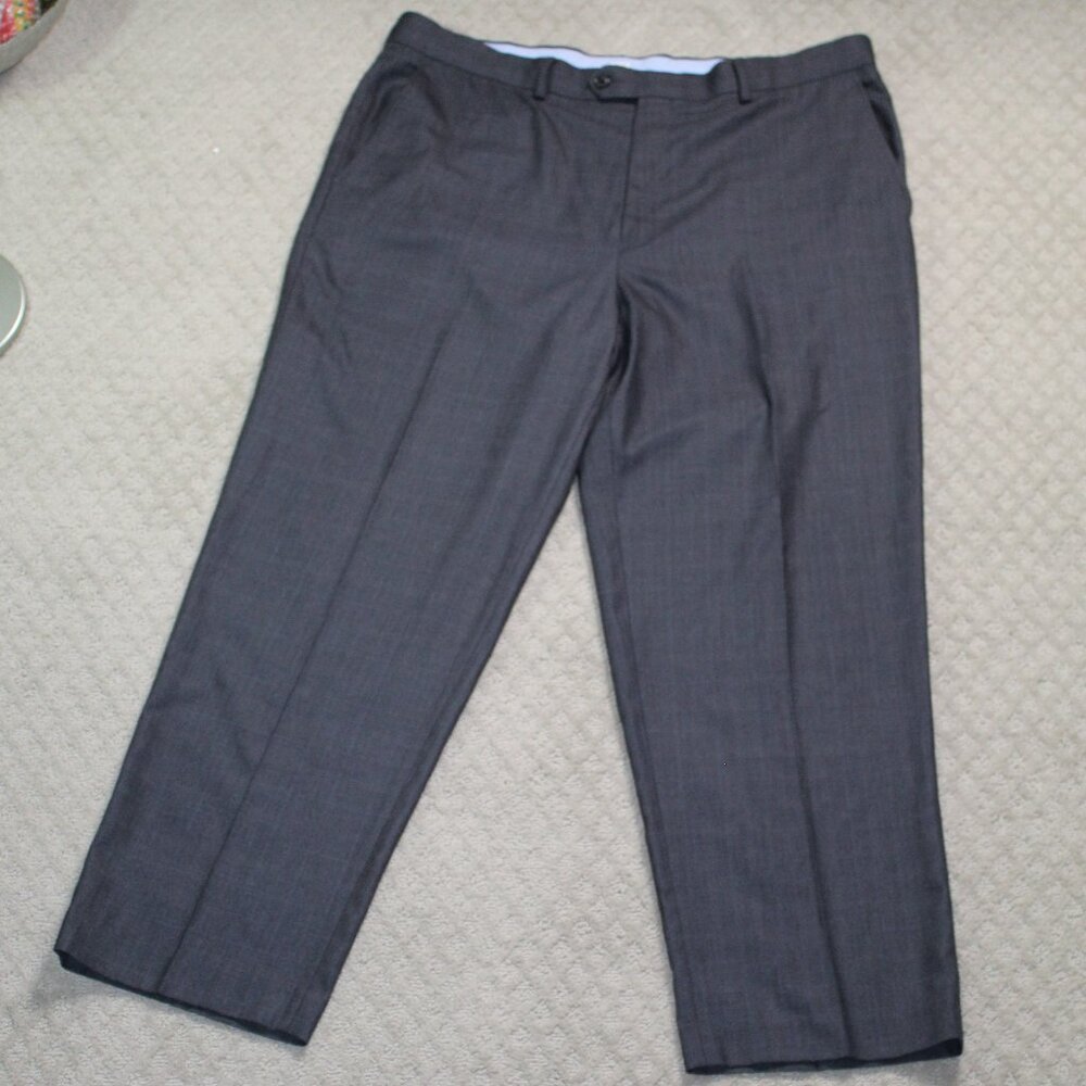 Roundtree & Yorke travelsmart 40x30 Navy Blue Flat Front Dress Slacks
